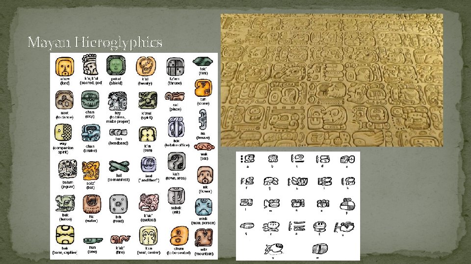 Mayan Hieroglyphics 