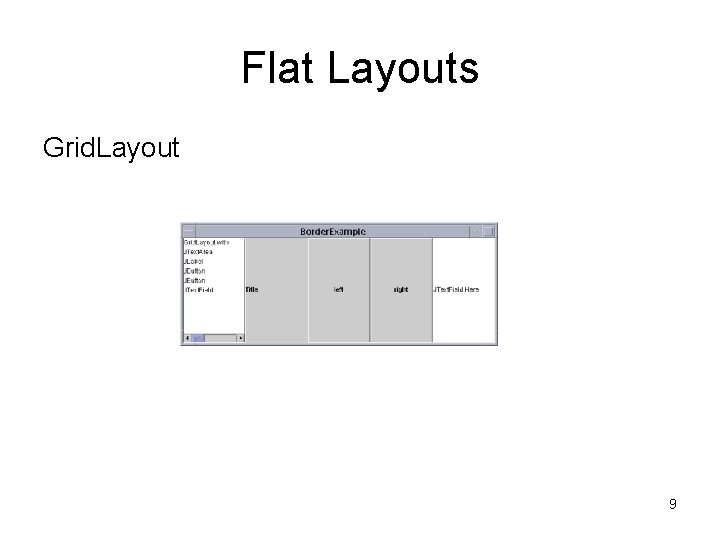 Flat Layouts Grid. Layout 9 