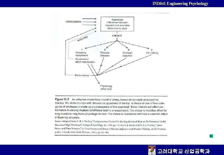 IND 641 Engineering Psychology 고려대학교 산업공학과 