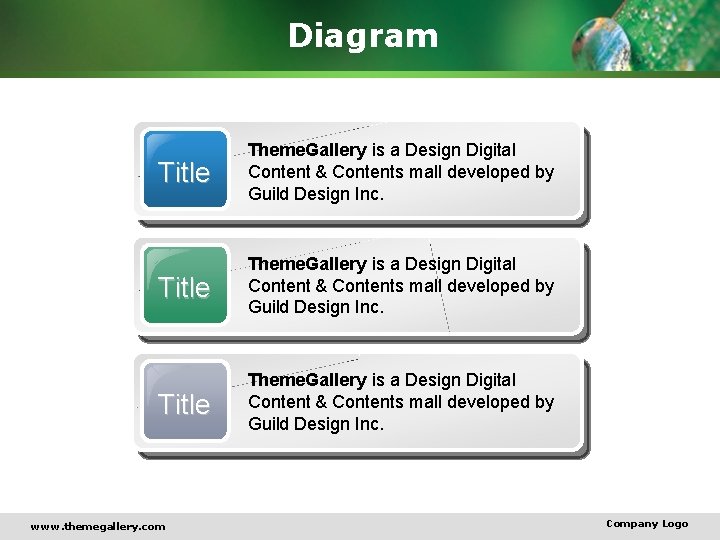 Diagram Title Theme. Gallery is a Design Digital Content & Contents mall developed by
