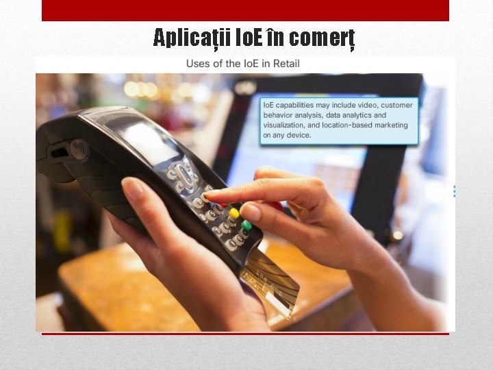 Aplicații Io. E în comerț 