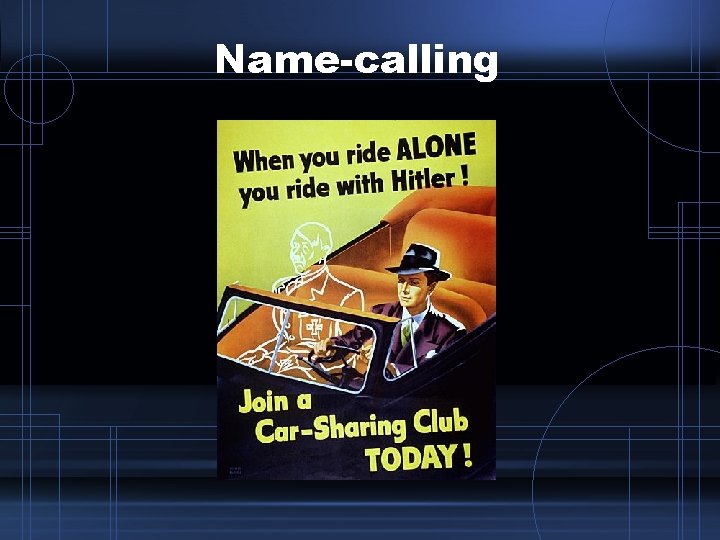 Name-calling Name-calling