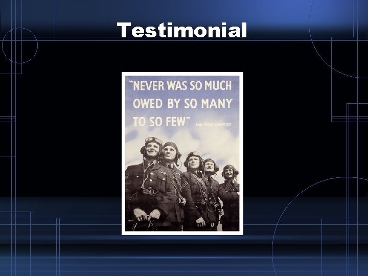 Testimonial Testimonial