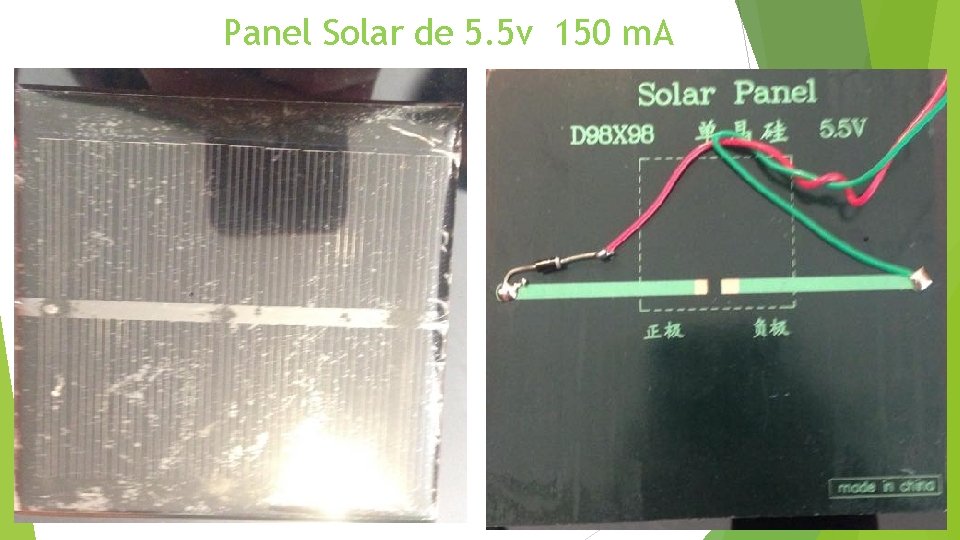 Panel Solar de 5. 5 v 150 m. A 