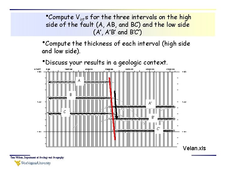  • Compute Vints for the three intervals on the high side of the