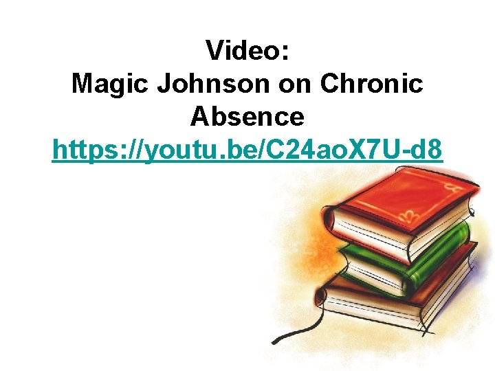 Video: Magic Johnson on Chronic Absence https: //youtu. be/C 24 ao. X 7 U-d