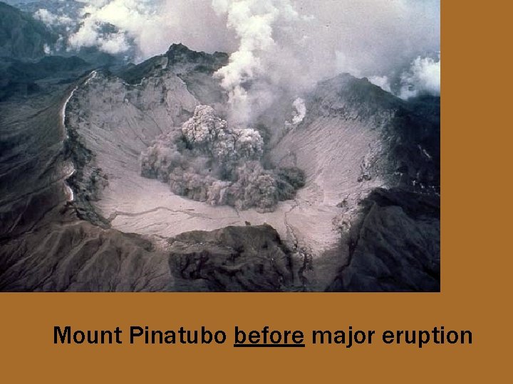 Mount Pinatubo before major eruption 