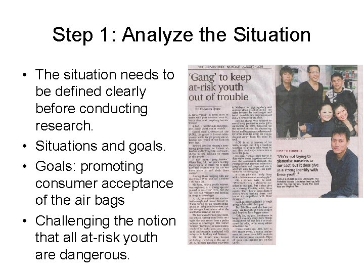NINE STEPS OF STRATEGIC PUBLIC RELATIONS Phase One