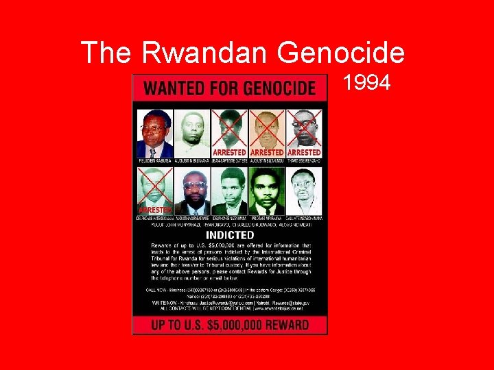 The Rwandan Genocide 1994 