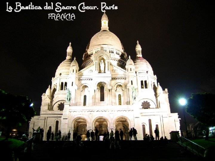 La Basílica del Sacre Coeur. París FRANCIA 