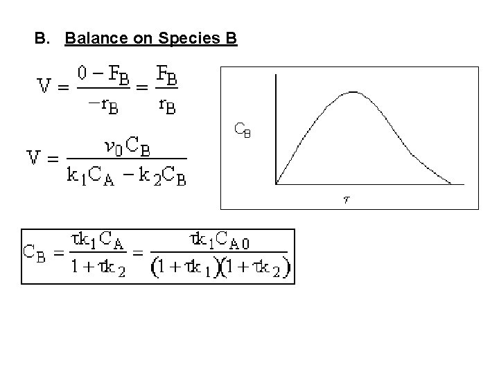 B. Balance on Species B 