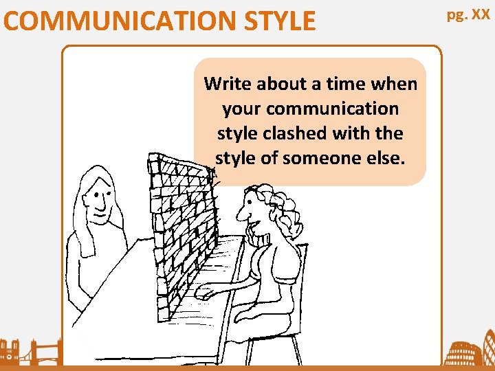 COMMUNICATION STYLE Write about a time when your communication style clashed with the style