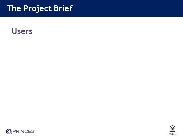 The Project Brief Users 