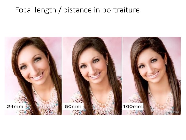 Focal length / distance in portraiture 