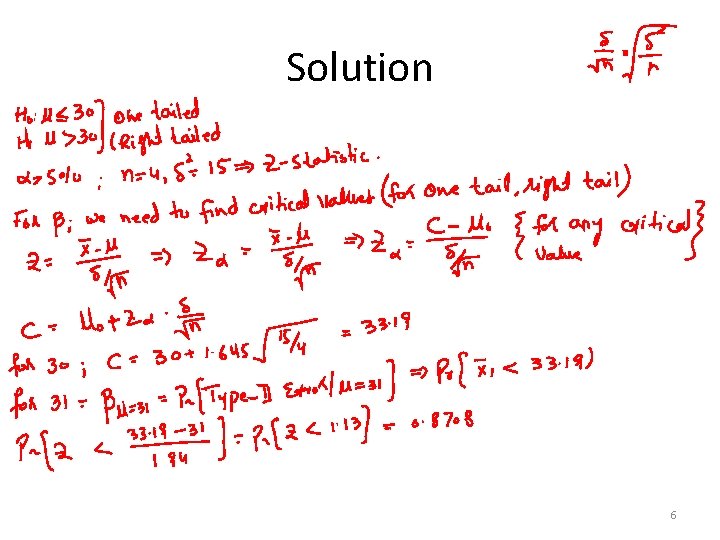 Solution 6 