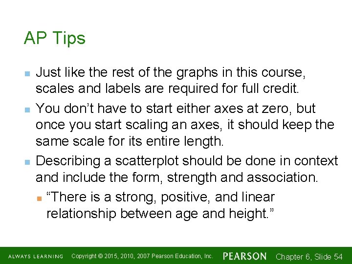 AP Tips n n n Just like the rest of the graphs in this