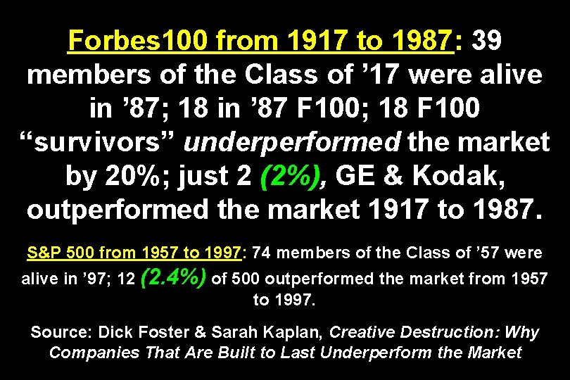 Forbes 100 from 1917 to 1987: 39 members of the Class of ’ 17