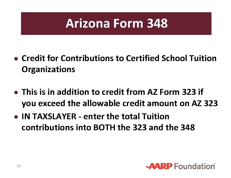 Arizona Form 348 ● Credit for Contributions to Certified School Tuition Organizations ● This