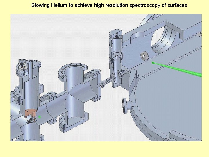 Slowing Helium to achieve high resolution spectroscopy of surfaces 