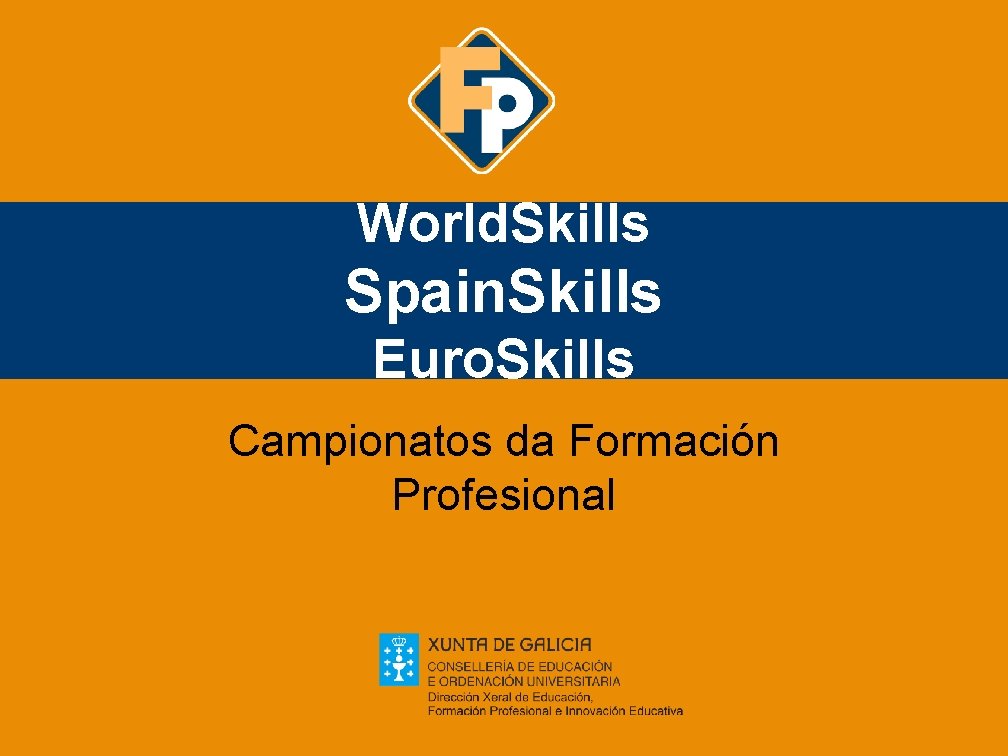 World. Skills Spain. Skills Euro. Skills Campionatos da Formación Profesional 
