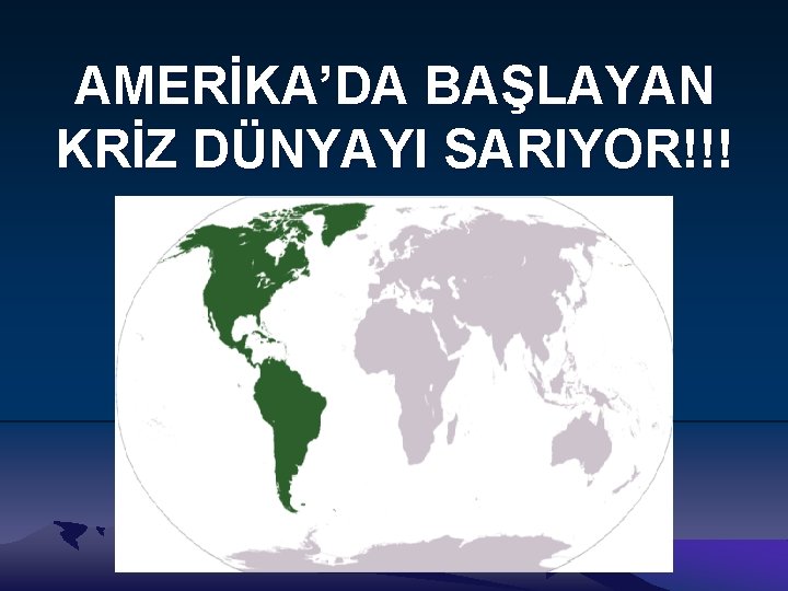 AMERİKA’DA BAŞLAYAN KRİZ DÜNYAYI SARIYOR!!! 