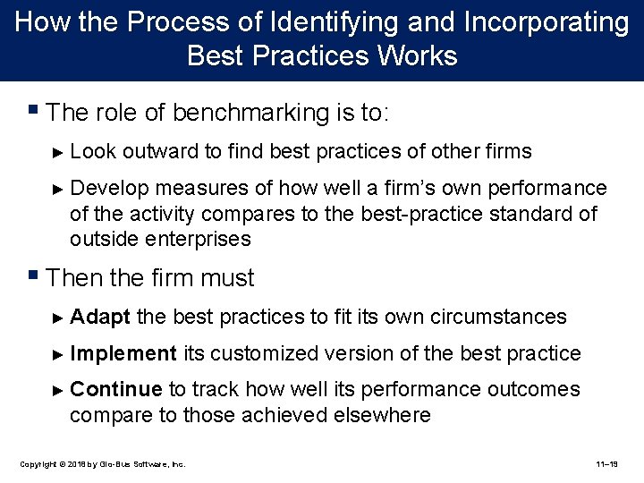 How the Process of Identifying and Incorporating Best Practices Works § The role of