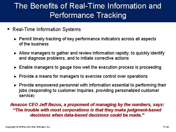 The Benefits of Real-Time Information and Performance Tracking § Real-Time Information Systems ► Permit