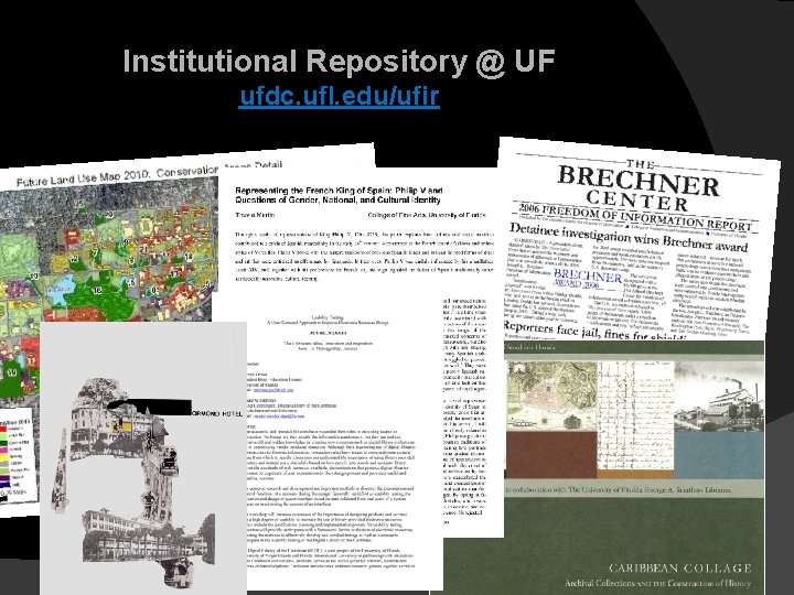 Institutional Repository @ UF ufdc. ufl. edu/ufir 