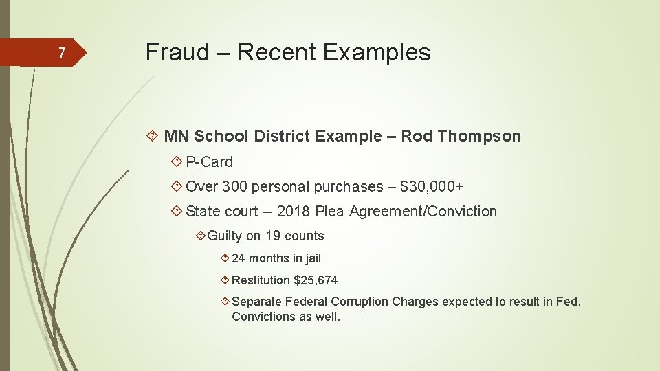 Fraud Attempt Examples Fraud Update Cases Prevention and Detection 2019 MACO