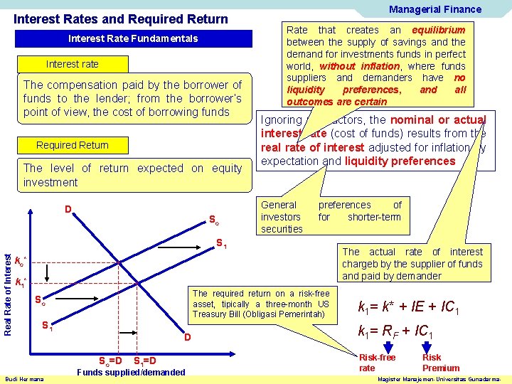 Interest Rates and Required Return Interest Rate Fundamentals Interest rate The compensation paid by