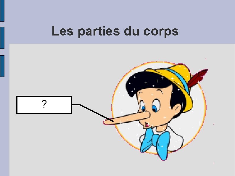 Les parties du corps ? 