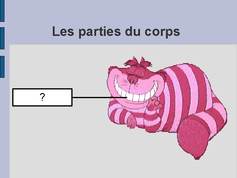 Les parties du corps ? 