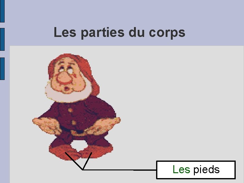 Les parties du corps Les pieds 