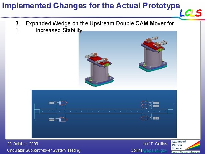 Implemented Changes for the Actual Prototype LCLS 3. Expanded Wedge on the Upstream Double