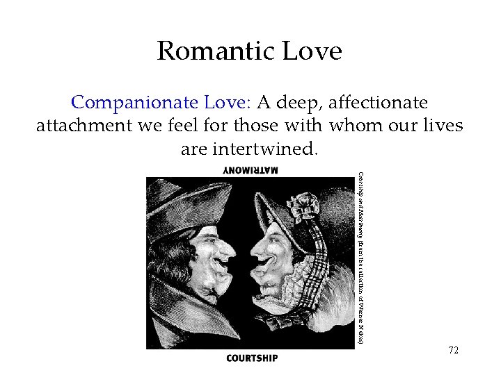 Romantic Love Companionate Love: A deep, affectionate attachment we feel for those with whom