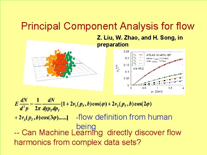 Principal Component Analysis for flow Z. Liu, W. Zhao, and H. Song, in preparation