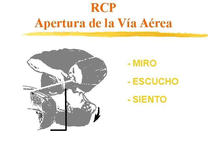 RCP Apertura de la Vía Aérea - MIRO - ESCUCHO - SIENTO 