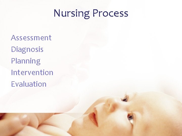 Nursing Process Assessment Diagnosis Planning Intervention Evaluation 