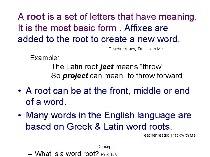 5 th Grade ELA Standard Word Analysis Vocabulary