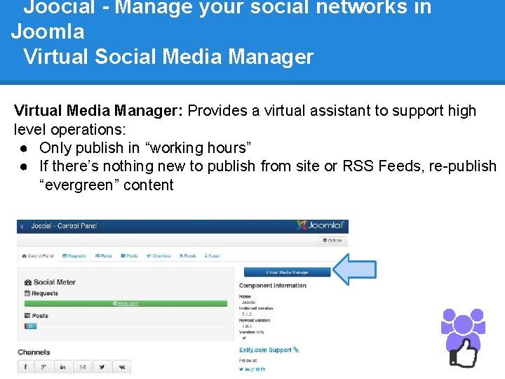 Joocial - Manage your social networks in Joomla Virtual Social Media Manager Virtual Media