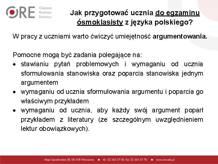 Jak przygotować ucznia do egzaminu ósmoklasisty z języka polskiego? W pracy z uczniami warto