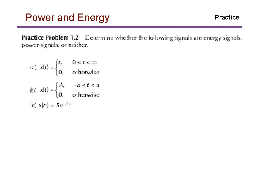 Power and Energy Practice 