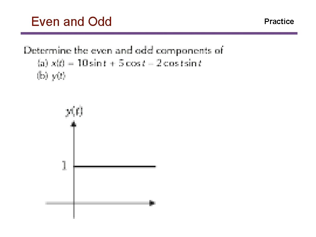 Even and Odd Practice 