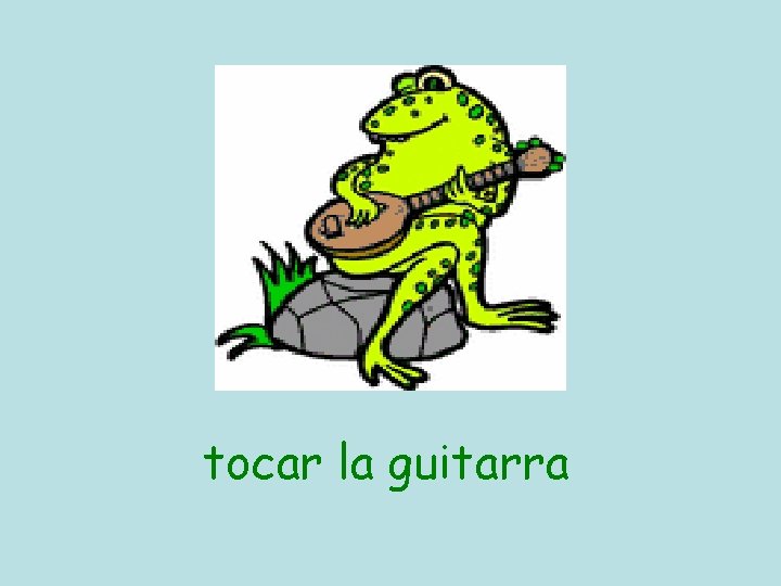 tocar la guitarra 