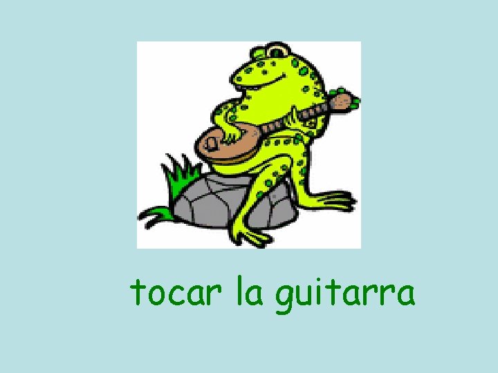 tocar la guitarra 