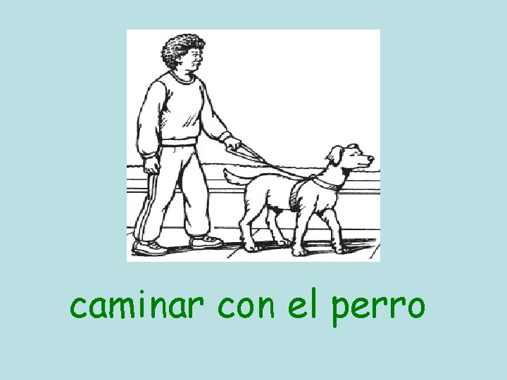 caminar con el perro 