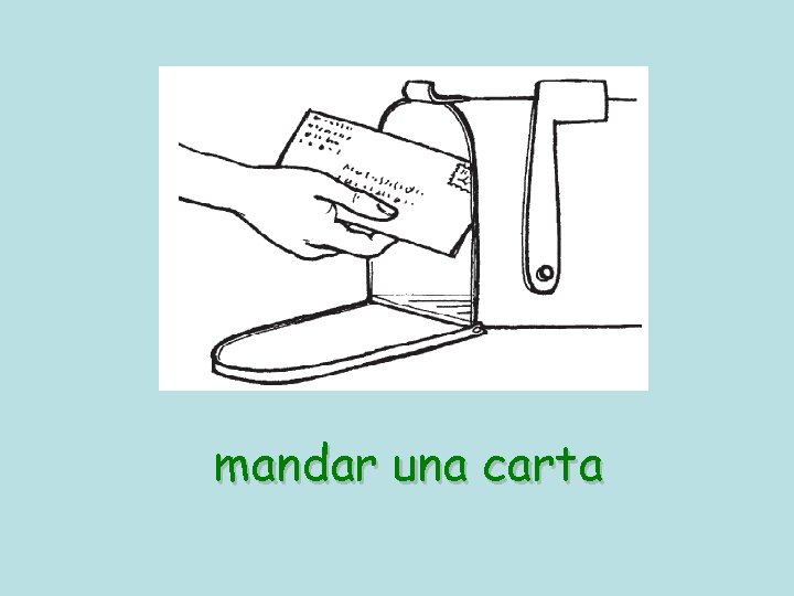 mandar una carta 