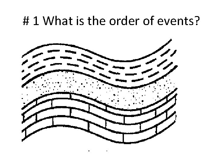 # 1 What is the order of events? # 1 What is the order of events?