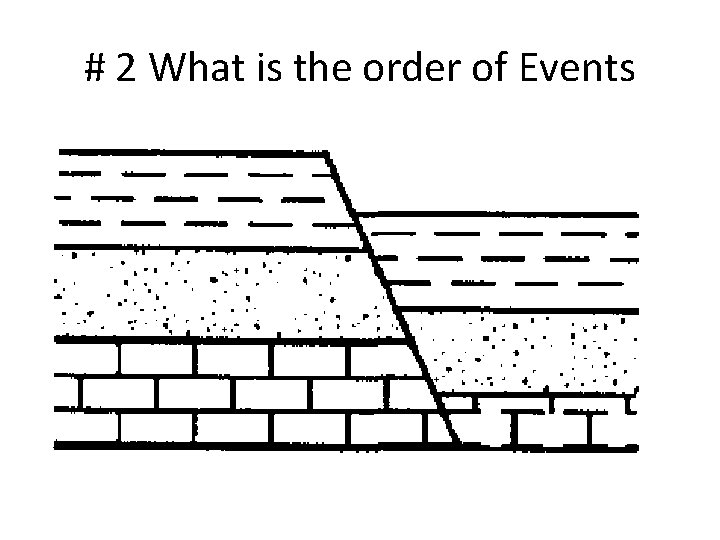 # 2 What is the order of Events # 2 What is the order of Events
