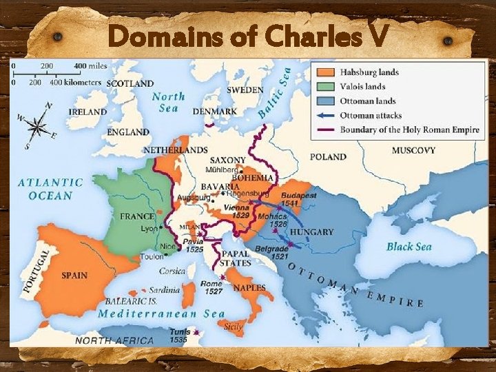 Domains of Charles V 